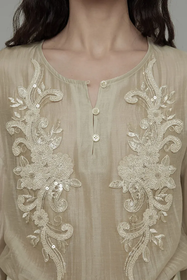 Women's Beaded Party Blouse