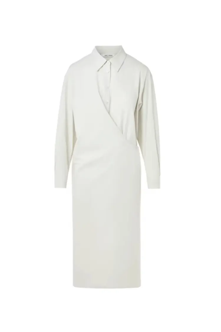 Women's Simple Cotton Commuting Shirt Dress